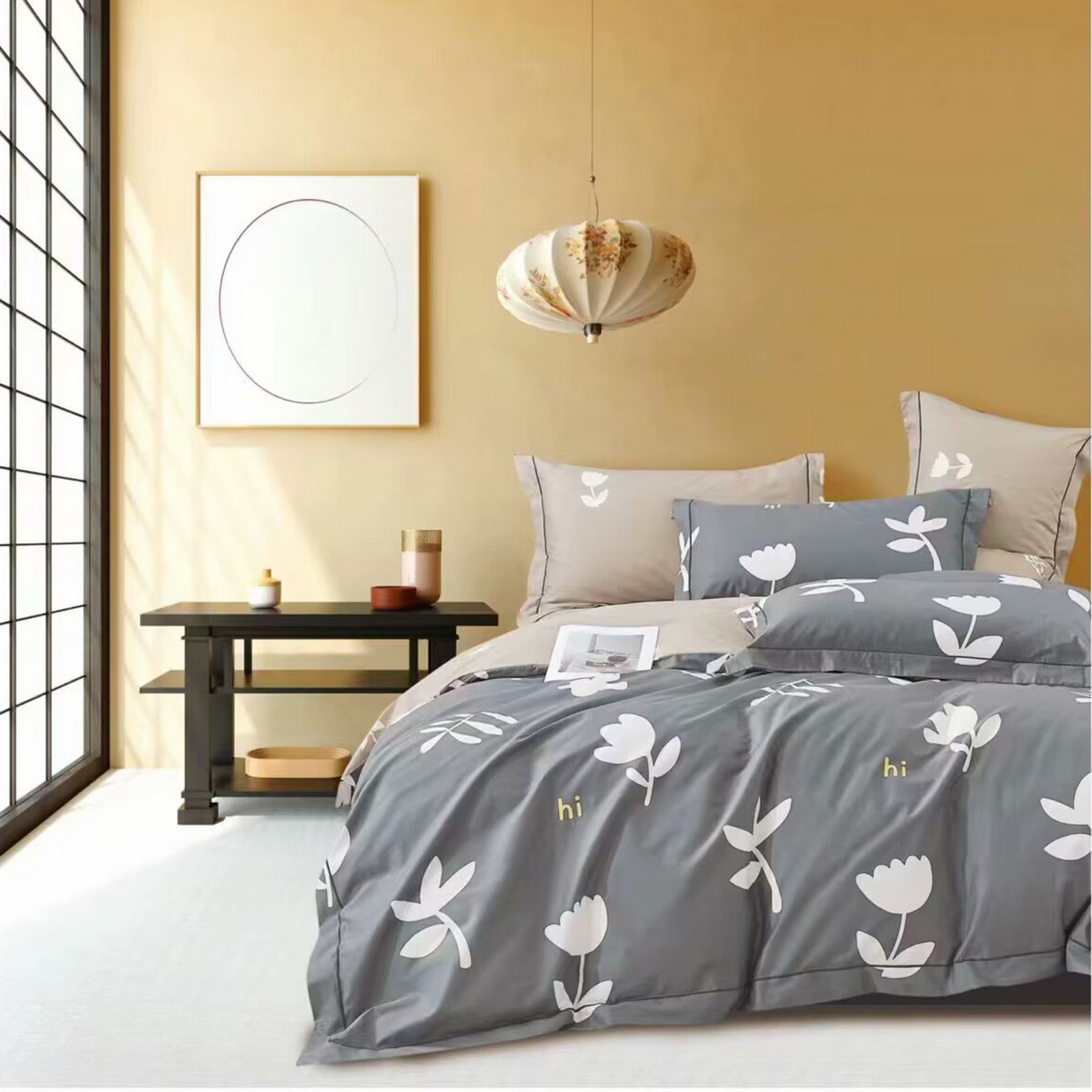 91家纺网 家纺一手货源 找家纺 （总2）未来家居 JAMES KELLY （铂金凯丽）2025新款40支13376全棉印染铂金长绒棉四件套-系列4