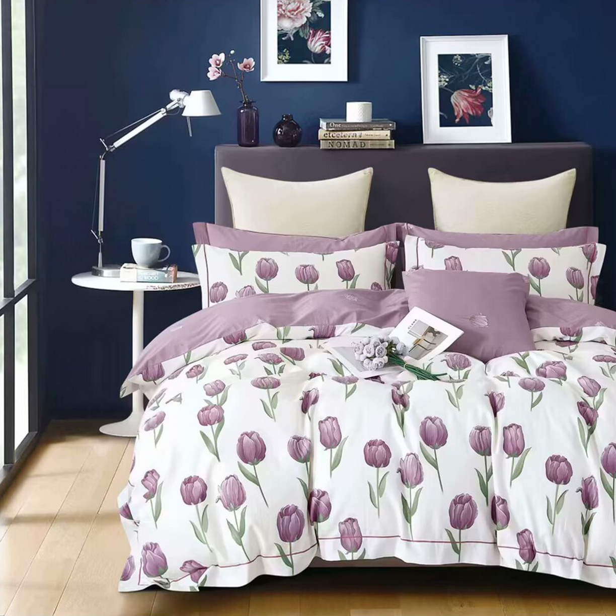 91家纺网 家纺一手货源 找家纺 （总2）未来家居 JAMES KELLY （铂金凯丽）2025新款40支13376全棉印染铂金长绒棉四件套-系列4