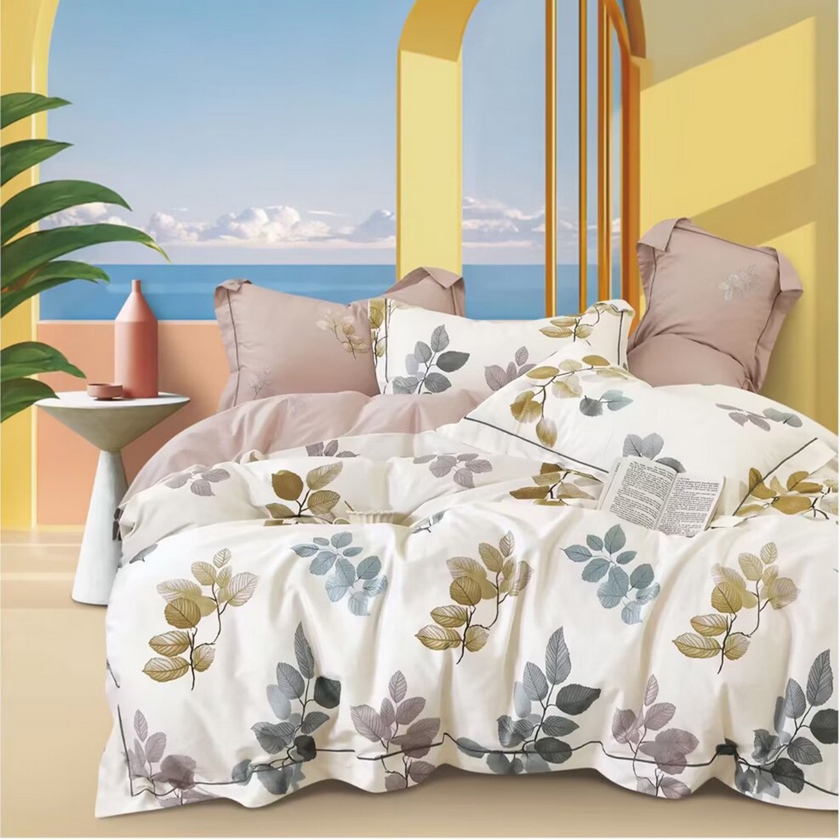 91家纺网 家纺一手货源 找家纺 （总2）未来家居 JAMES KELLY （铂金凯丽）2025新款40支13376全棉印染铂金长绒棉四件套-系列4