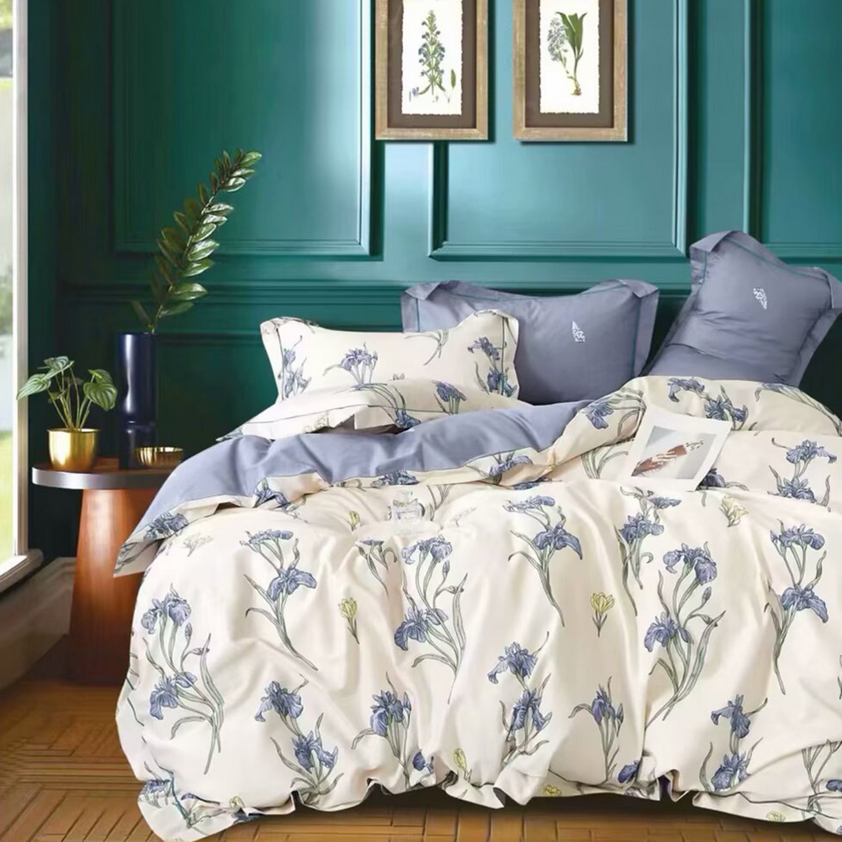 91家纺网 家纺一手货源 找家纺 （总2）未来家居 JAMES KELLY （铂金凯丽）2025新款40支13376全棉印染铂金长绒棉四件套-系列4