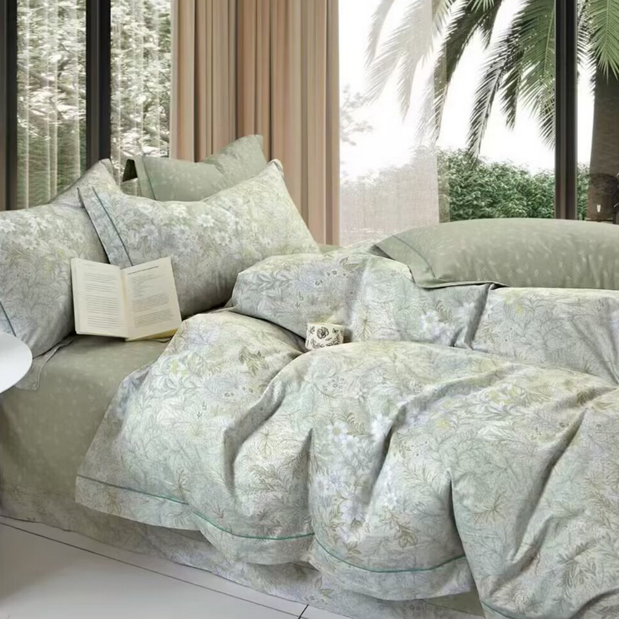 91家纺网 家纺一手货源 找家纺 （总2）未来家居 JAMES KELLY （铂金凯丽）2025新款40支13376全棉印染铂金长绒棉四件套-系列4