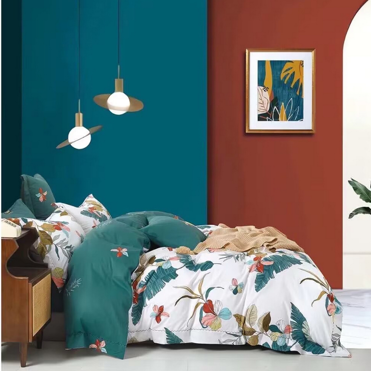 91家纺网 家纺一手货源 找家纺 （总2）未来家居 JAMES KELLY （铂金凯丽）2025新款40支13376全棉印染铂金长绒棉四件套-系列4