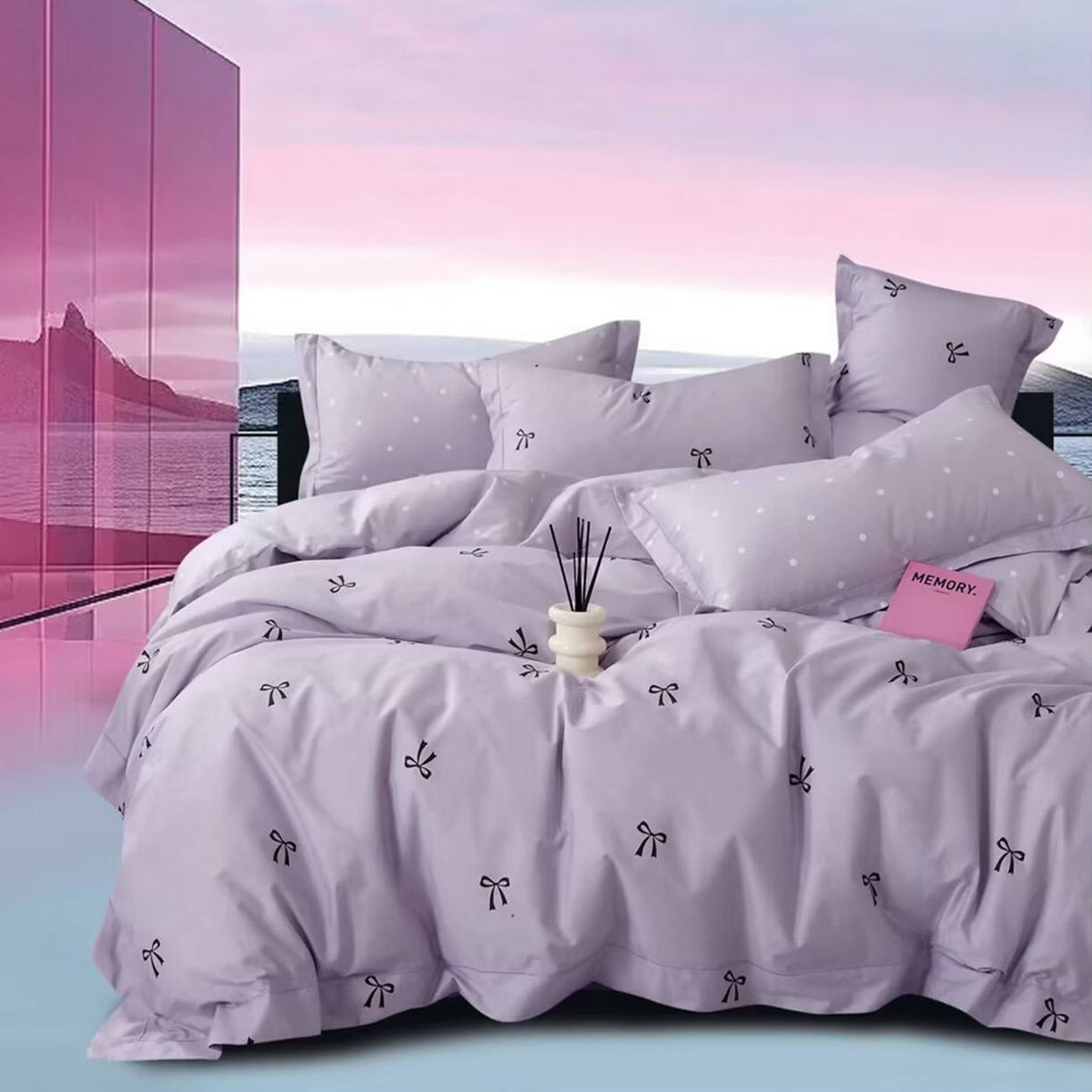 91家纺网 家纺一手货源 找家纺 （总2）未来家居 JAMES KELLY （铂金凯丽）2025新款40支13376全棉印染铂金长绒棉四件套-系列4