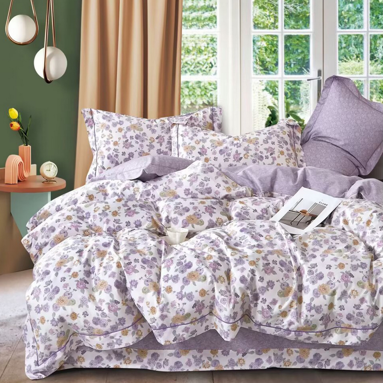 91家纺网 家纺一手货源 找家纺 （总2）未来家居 JAMES KELLY （铂金凯丽）2025新款40支13376全棉印染铂金长绒棉四件套-系列4