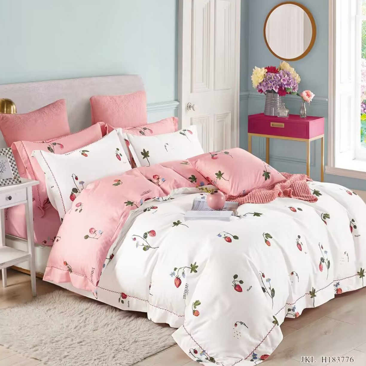 91家纺网 家纺一手货源 找家纺 （总2）未来家居 JAMES KELLY （铂金凯丽）2025新款40支13376全棉印染铂金长绒棉四件套-系列4