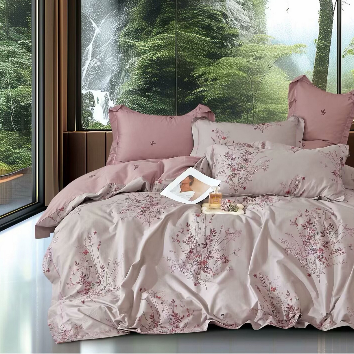 91家纺网 家纺一手货源 找家纺 （总2）未来家居 JAMES KELLY （铂金凯丽）2025新款40支13376全棉印染铂金长绒棉四件套-系列4