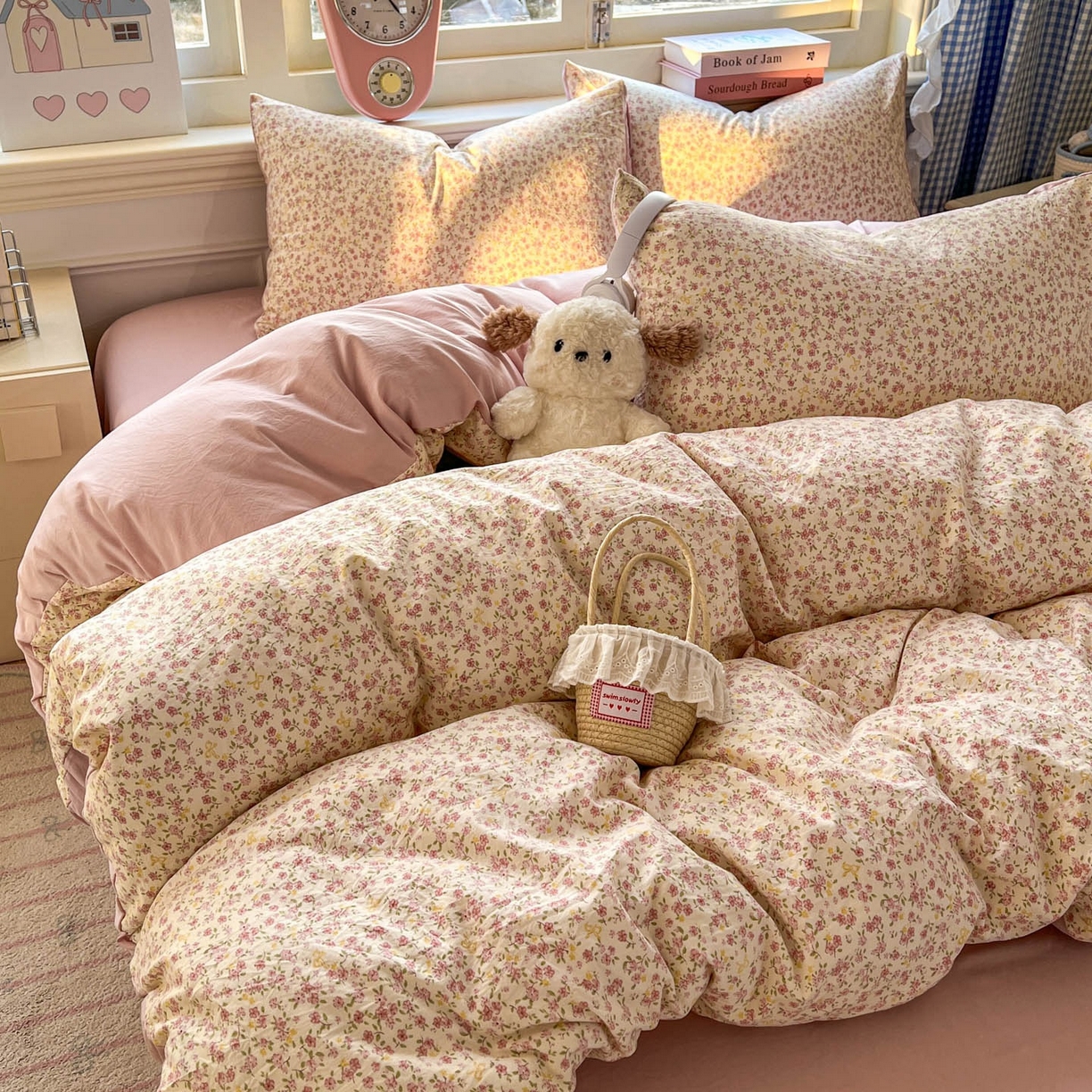 91家纺网 家纺一手货源 找家纺 （总）思诺羽床笠 2026新款古法水洗仿棉云感棉三件套四件套