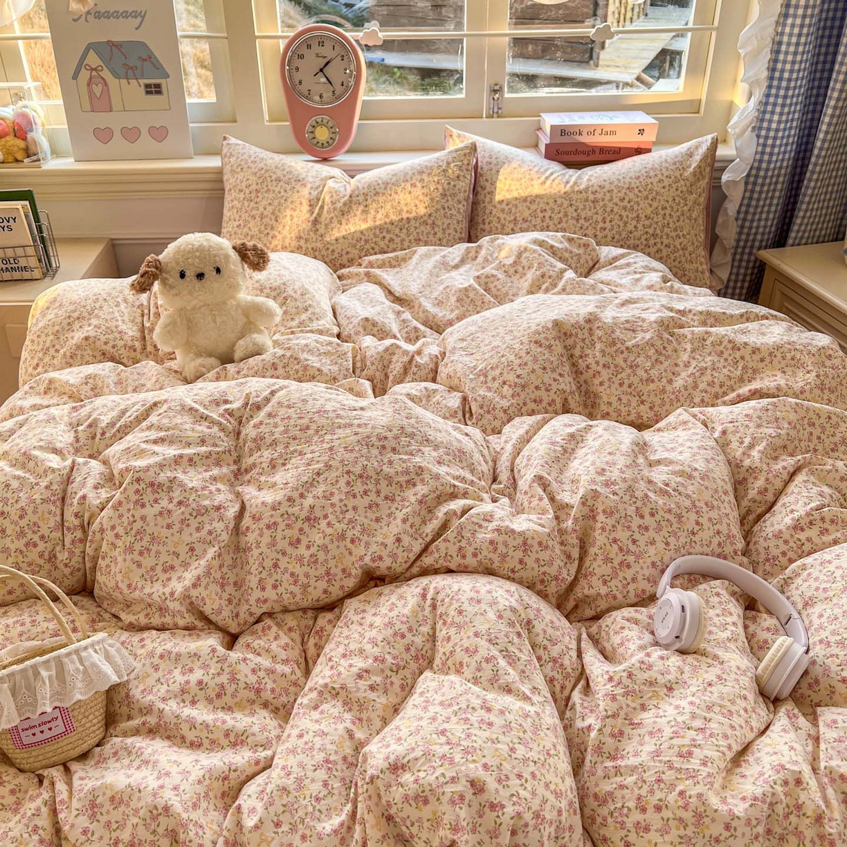 91家纺网 家纺一手货源 找家纺 （总）思诺羽床笠 2026新款古法水洗仿棉云感棉三件套四件套