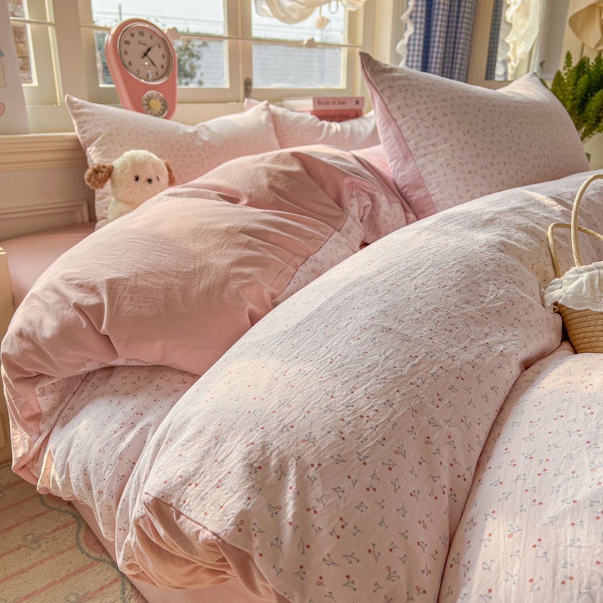 91家纺网 家纺一手货源 找家纺 （总）思诺羽床笠 2026新款古法水洗仿棉云感棉三件套四件套