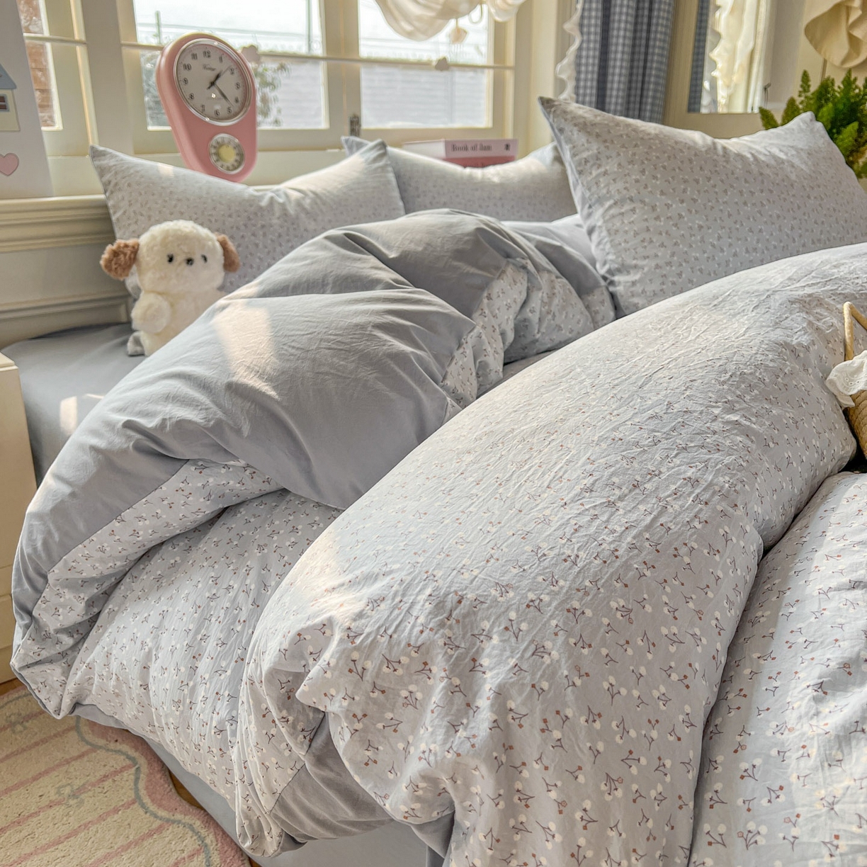 91家纺网 家纺一手货源 找家纺 （总）思诺羽床笠 2026新款古法水洗仿棉云感棉三件套四件套