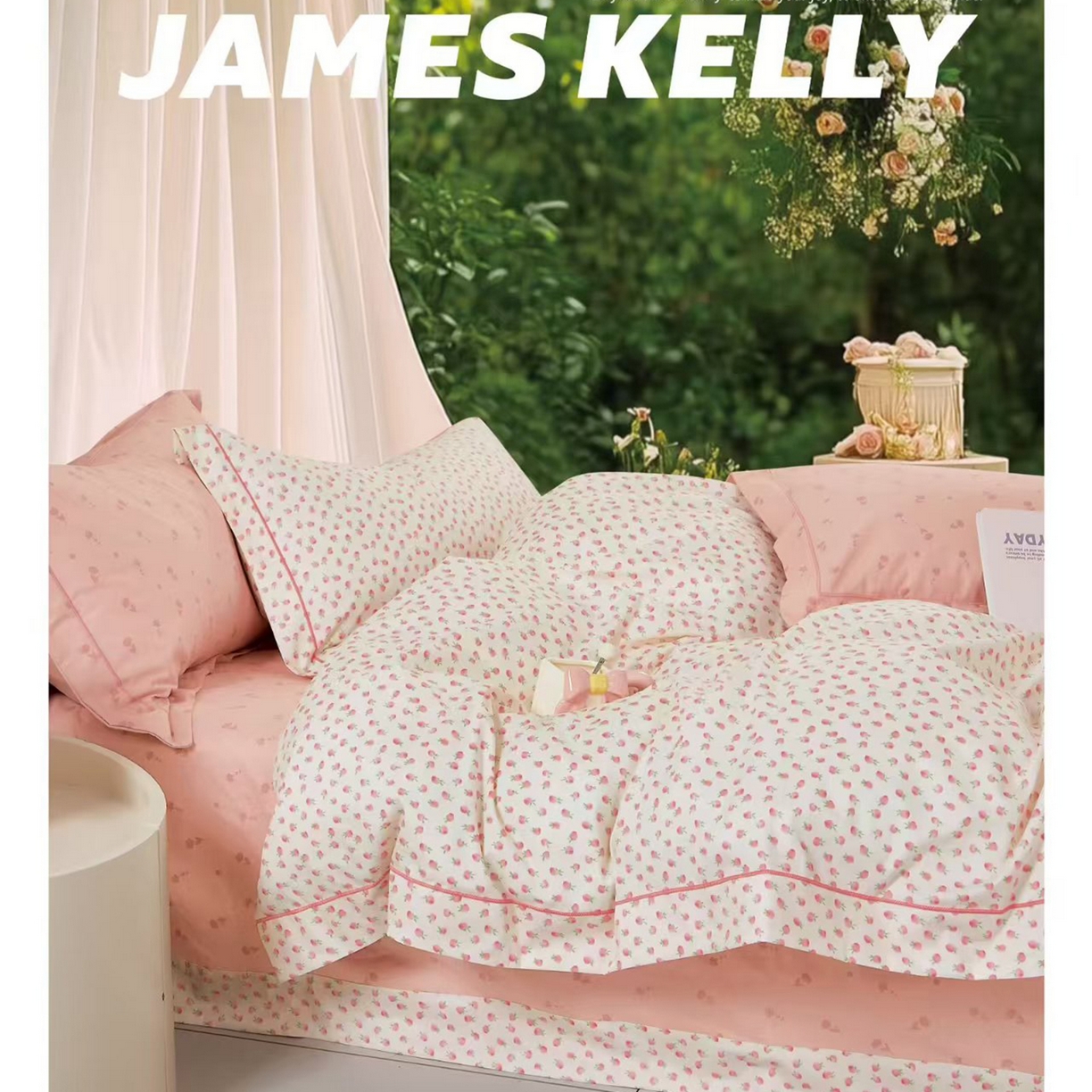 91家纺网 家纺一手货源 找家纺 （总1）未来家居 JAMES KELLY （铂金凯丽）2026新款40支13376全棉印染铂金长绒棉四件套-系列9