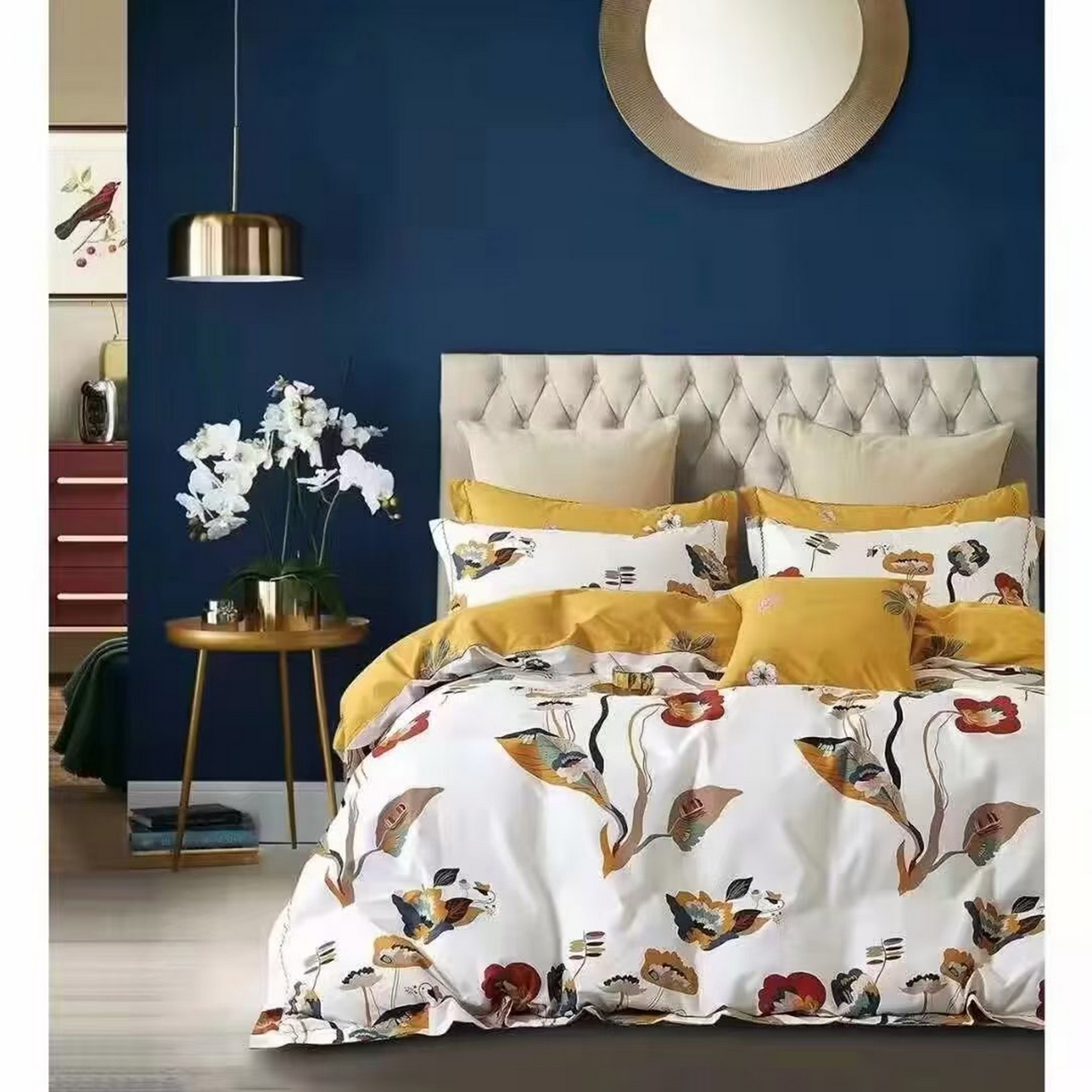 91家纺网 家纺一手货源 找家纺 （总1）未来家居 JAMES KELLY （铂金凯丽）2026新款40支13376全棉印染铂金长绒棉四件套-系列9