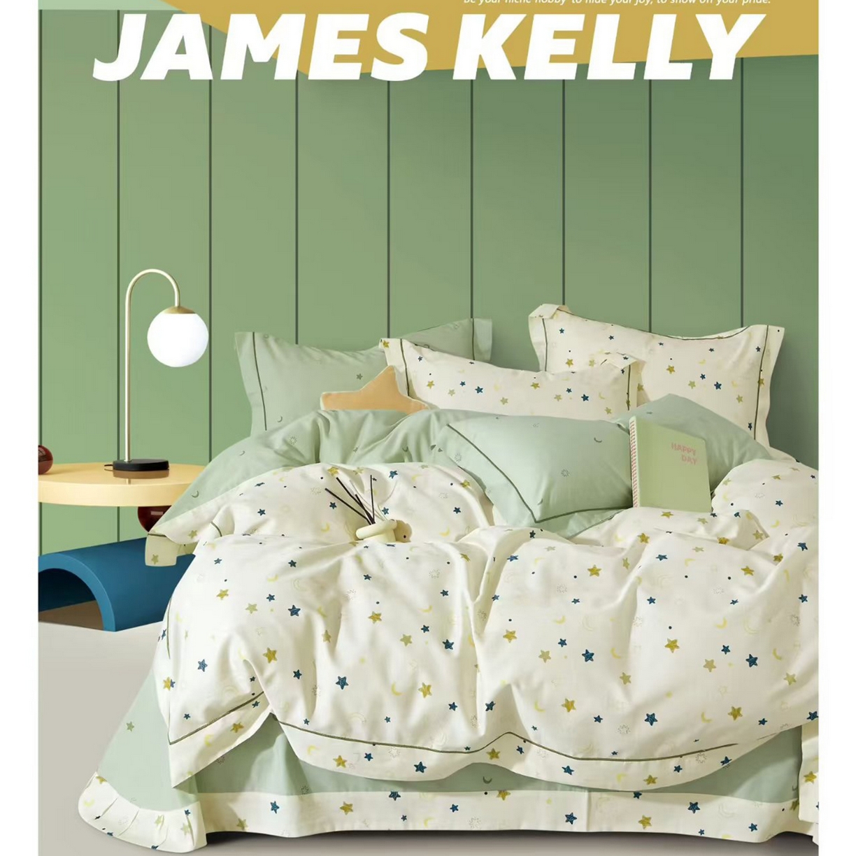 91家纺网 家纺一手货源 找家纺 （总1）未来家居 JAMES KELLY （铂金凯丽）2026新款40支13376全棉印染铂金长绒棉四件套-系列9