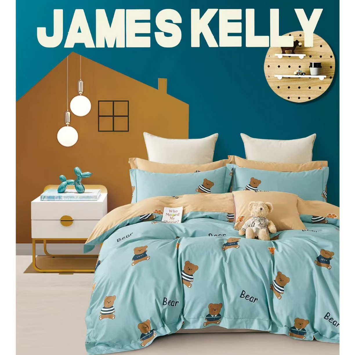 91家纺网 家纺一手货源 找家纺 （总1）未来家居 JAMES KELLY （铂金凯丽）2026新款40支13376全棉印染铂金长绒棉四件套-系列9