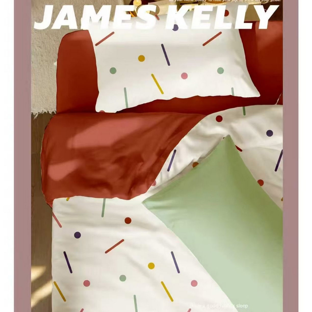 91家纺网 家纺一手货源 找家纺 （总1）未来家居 JAMES KELLY （铂金凯丽）2026新款40支13376全棉印染铂金长绒棉四件套-系列9