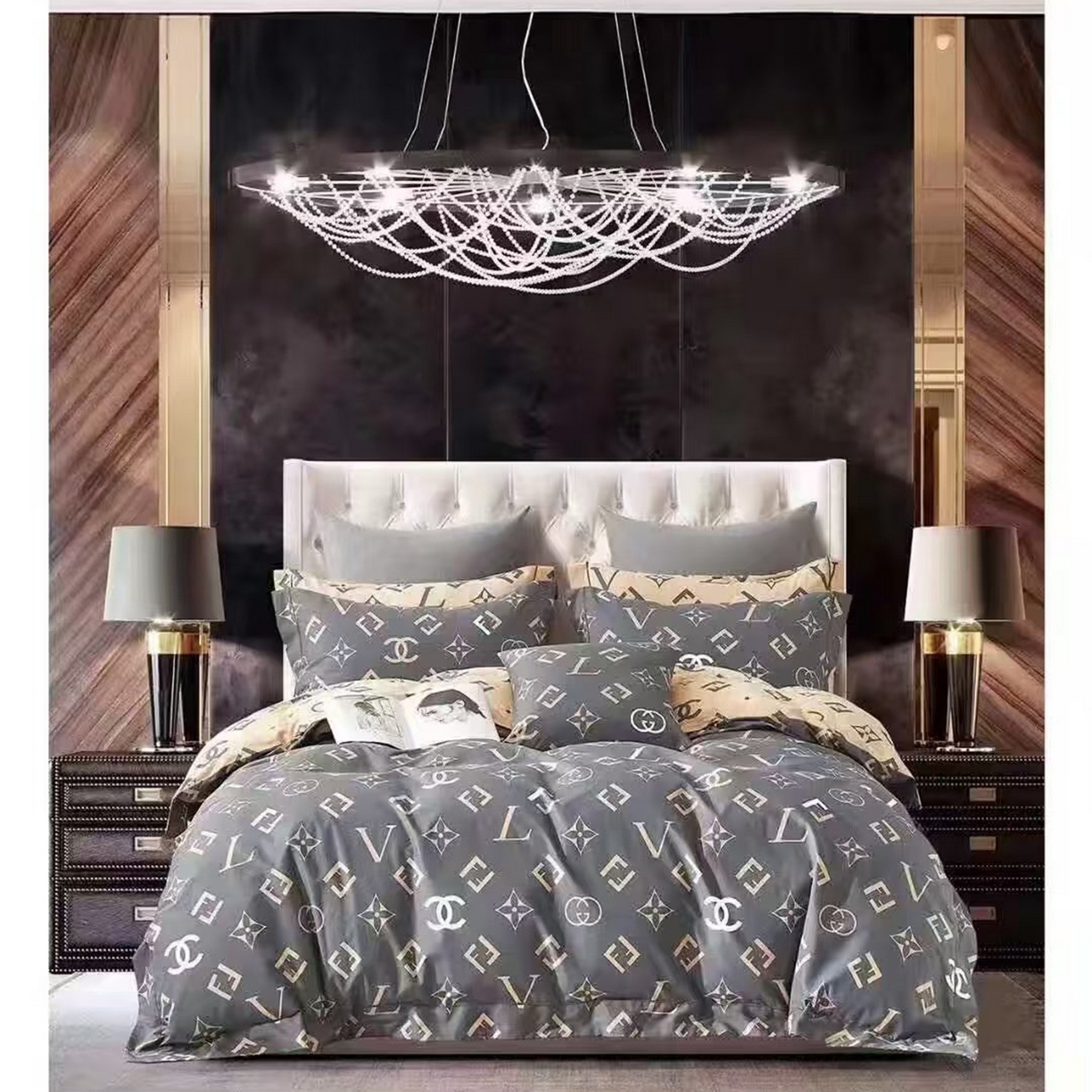 91家纺网 家纺一手货源 找家纺 （总1）未来家居 JAMES KELLY （铂金凯丽）2026新款40支13376全棉印染铂金长绒棉四件套-系列9