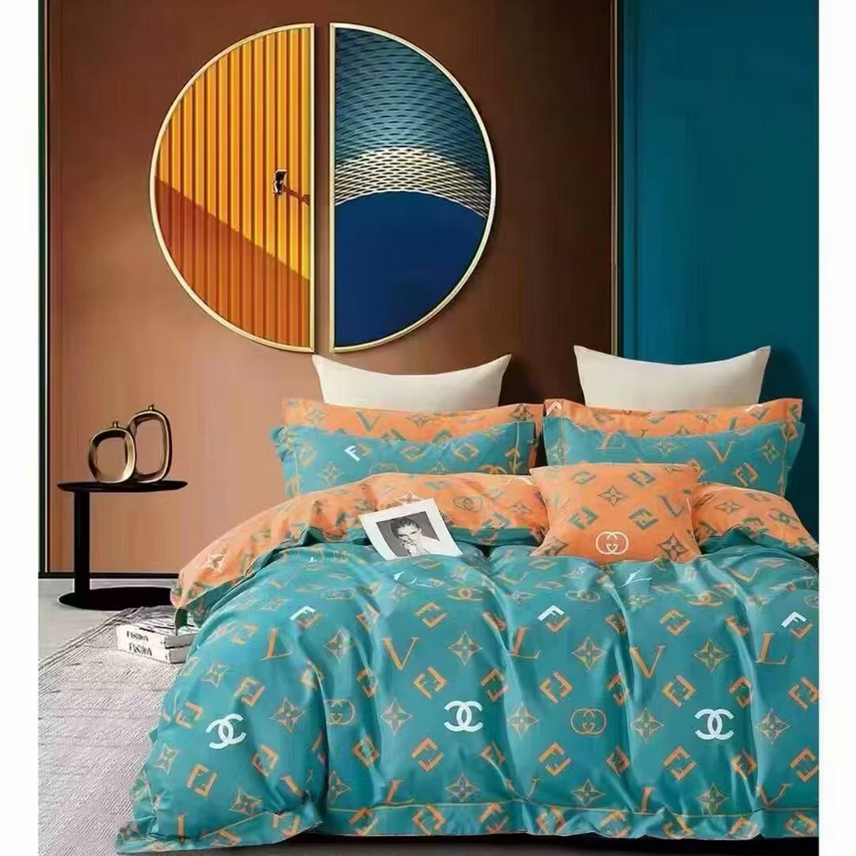 91家纺网 家纺一手货源 找家纺 （总1）未来家居 JAMES KELLY （铂金凯丽）2026新款40支13376全棉印染铂金长绒棉四件套-系列9