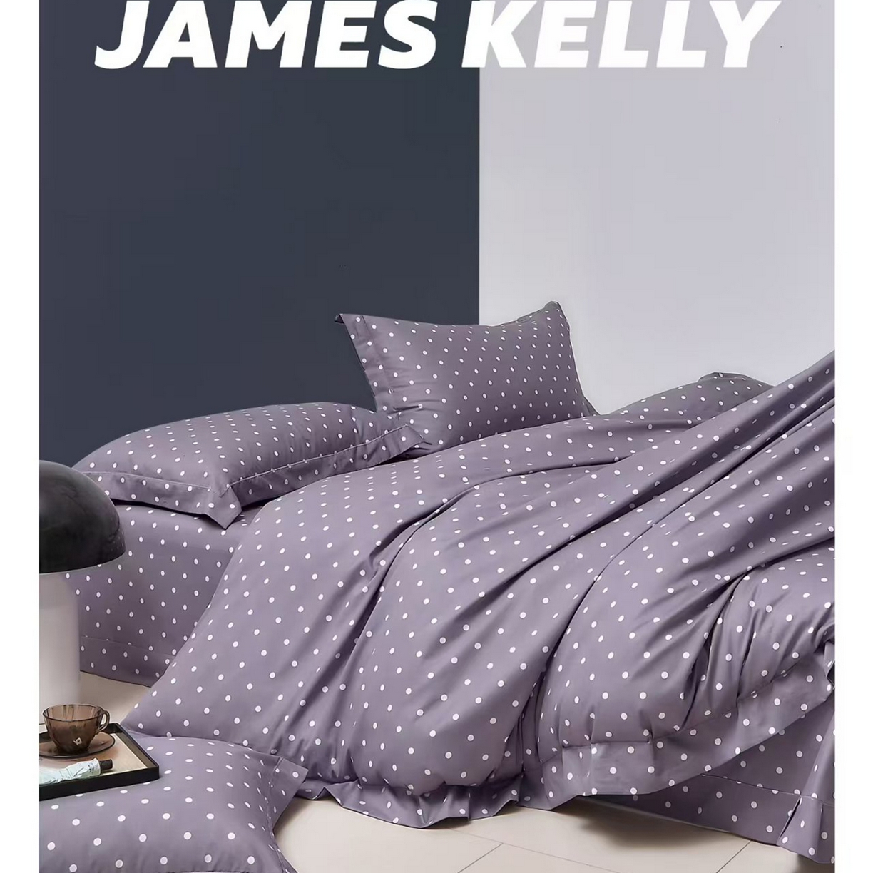 91家纺网 家纺一手货源 找家纺 （总1）未来家居 JAMES KELLY （铂金凯丽）2026新款40支13376全棉印染铂金长绒棉四件套-系列9