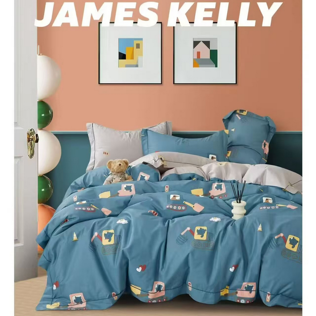 91家纺网 家纺一手货源 找家纺 （总1）未来家居 JAMES KELLY （铂金凯丽）2026新款40支13376全棉印染铂金长绒棉四件套-系列9