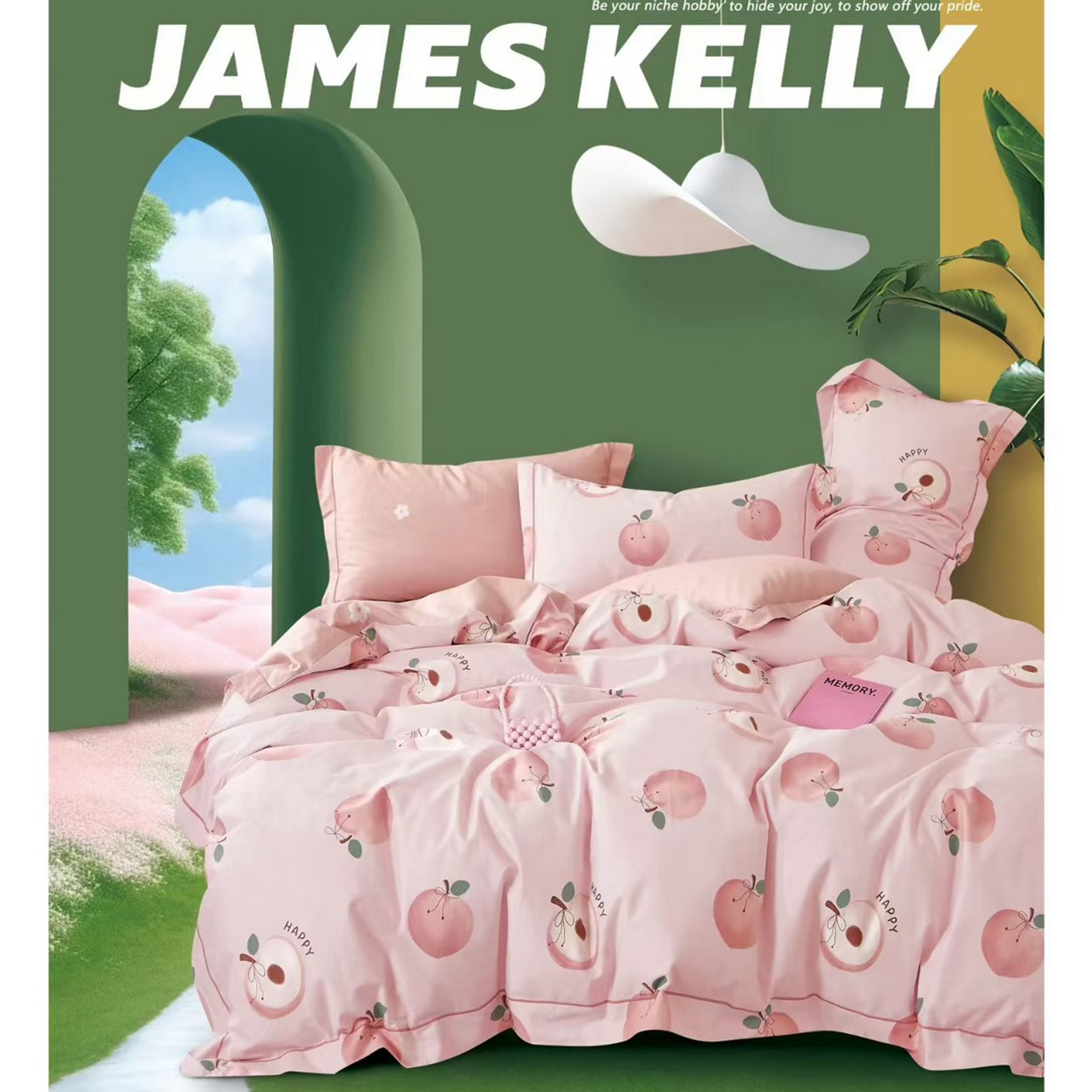 91家纺网 家纺一手货源 找家纺 （总1）未来家居 JAMES KELLY （铂金凯丽）2026新款40支13376全棉印染铂金长绒棉四件套-系列9