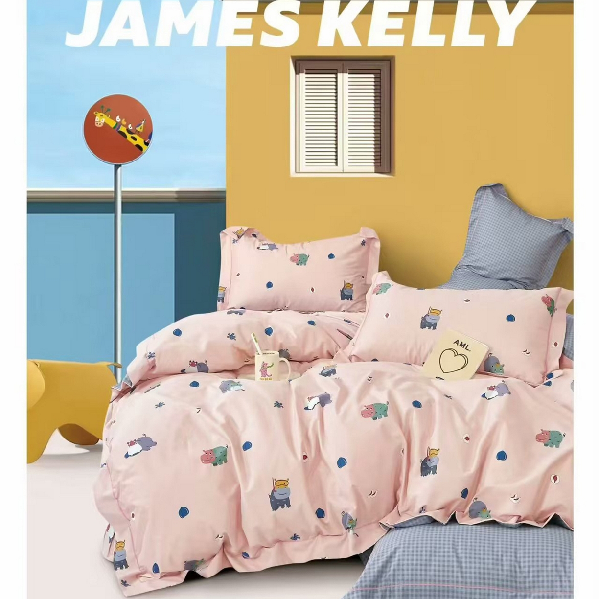 91家纺网 家纺一手货源 找家纺 （总1）未来家居 JAMES KELLY （铂金凯丽）2026新款40支13376全棉印染铂金长绒棉四件套-系列9