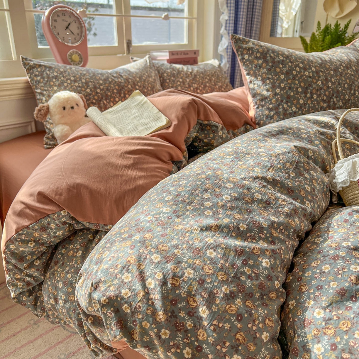 思诺羽床笠 2026新款古法水洗仿棉云感棉三件套四件套 梵高映像