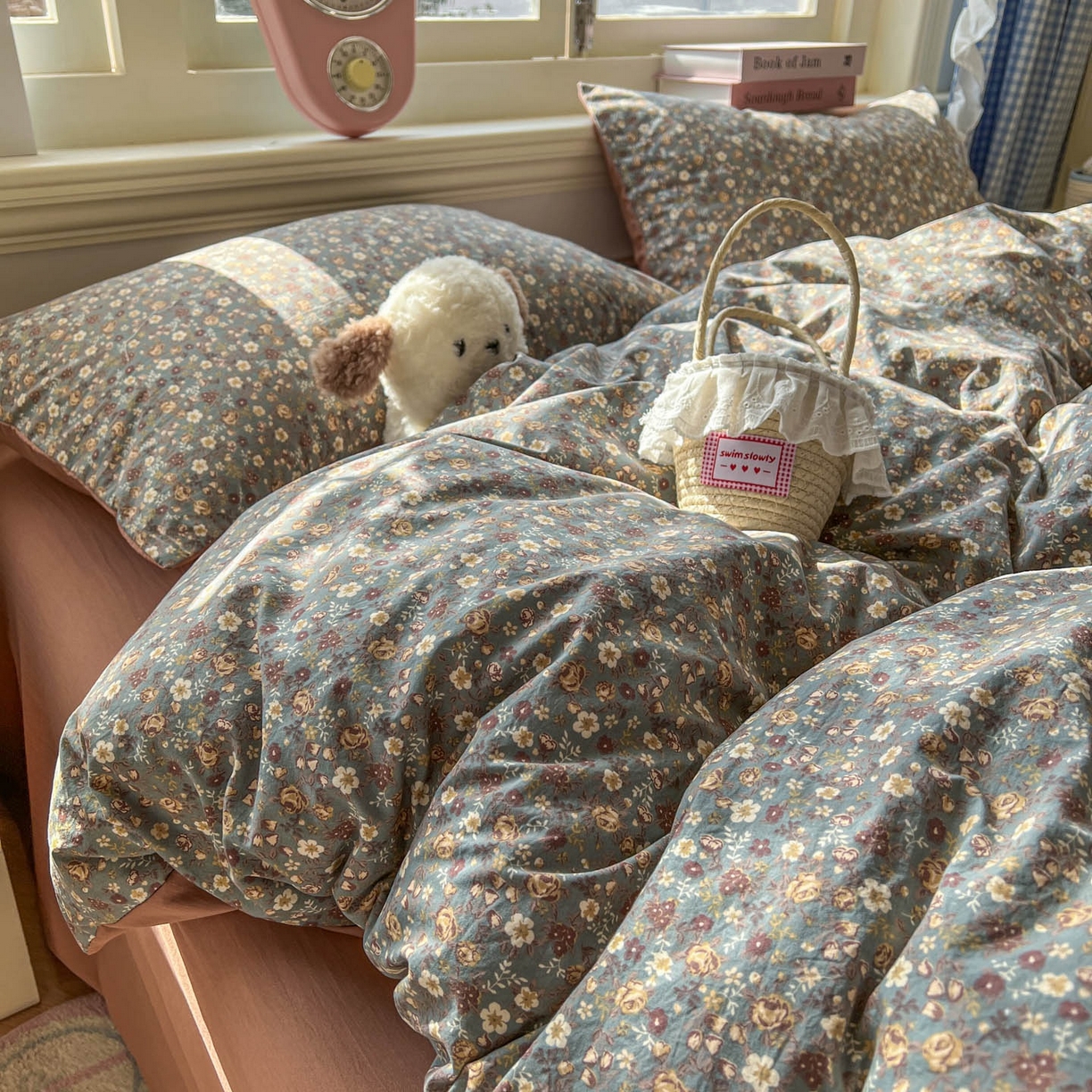 91家纺网 家纺一手货源 找家纺 思诺羽床笠 2026新款古法水洗仿棉云感棉三件套四件套 梵高映像