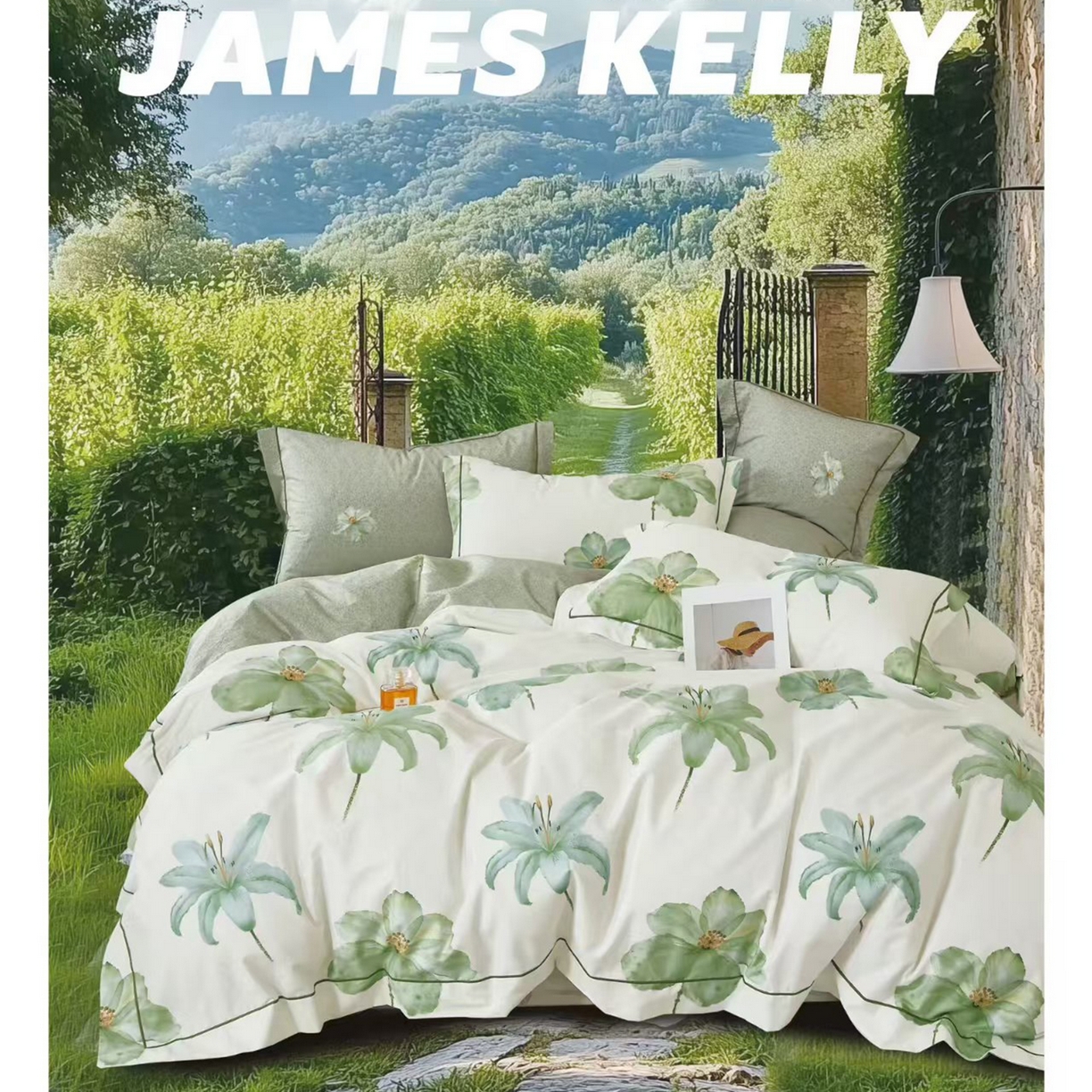 91家纺网 家纺一手货源 找家纺 （总1）未来家居 JAMES KELLY （铂金凯丽）2026新款40支13376全棉印染铂金长绒棉四件套-系列9