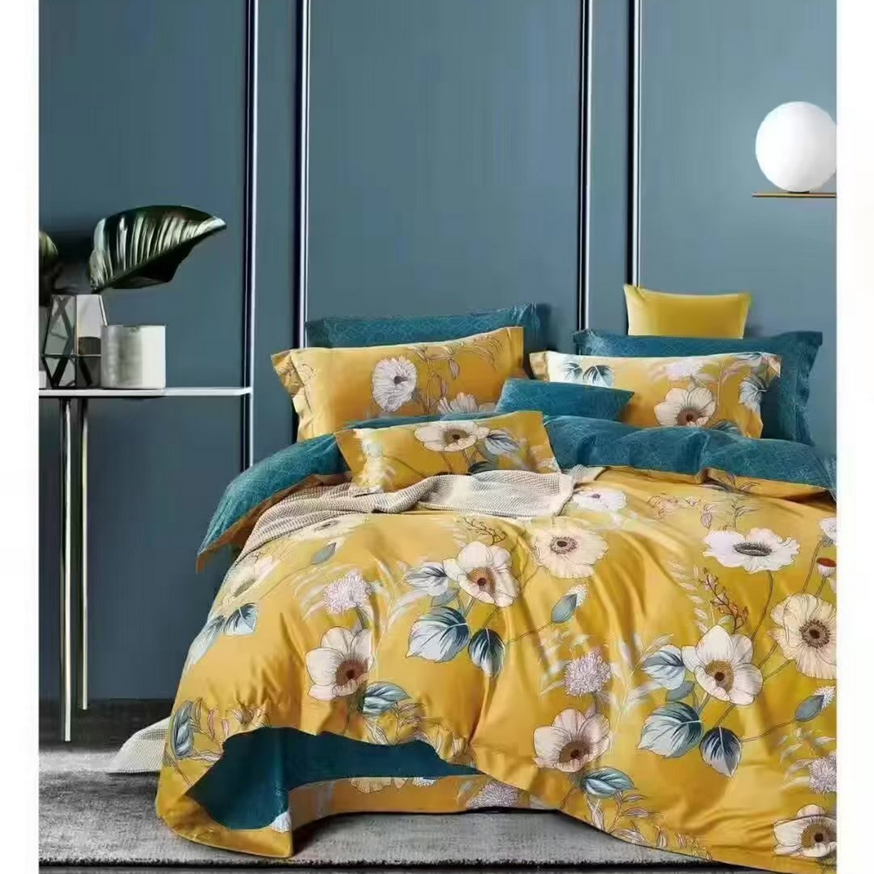 91家纺网 家纺一手货源 找家纺 （总1）未来家居 JAMES KELLY （铂金凯丽）2026新款40支13376全棉印染铂金长绒棉四件套-系列9