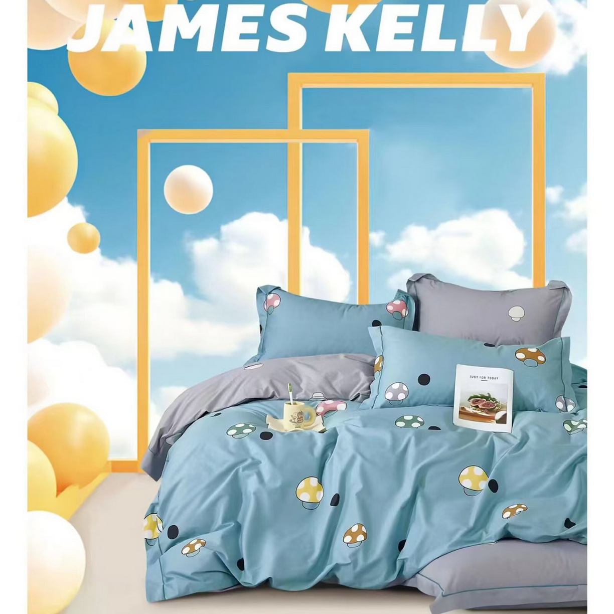 91家纺网 家纺一手货源 找家纺 （总1）未来家居 JAMES KELLY （铂金凯丽）2026新款40支13376全棉印染铂金长绒棉四件套-系列9