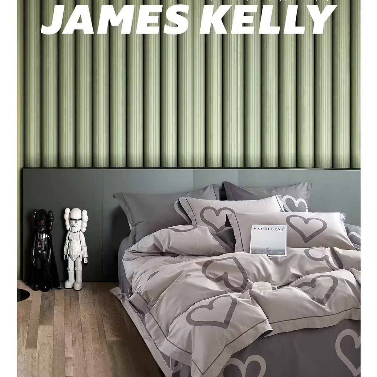 91家纺网 家纺一手货源 找家纺 （总1）未来家居 JAMES KELLY （铂金凯丽）2026新款40支13376全棉印染铂金长绒棉四件套-系列9