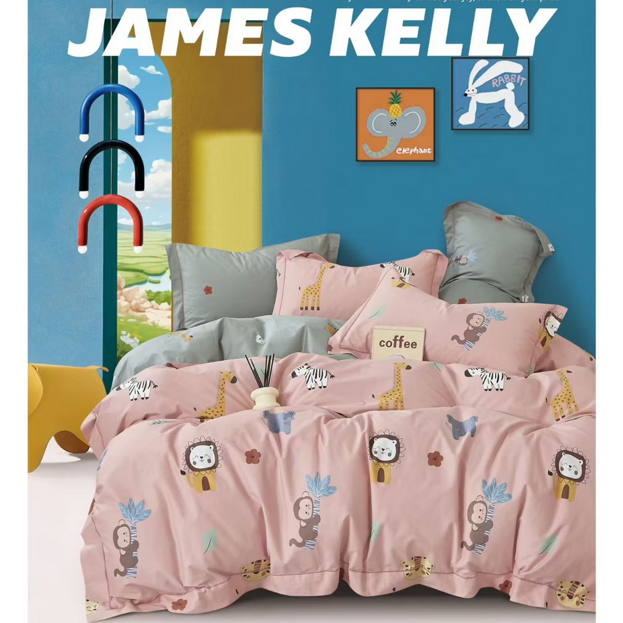 91家纺网 家纺一手货源 找家纺 （总1）未来家居 JAMES KELLY （铂金凯丽）2026新款40支13376全棉印染铂金长绒棉四件套-系列9