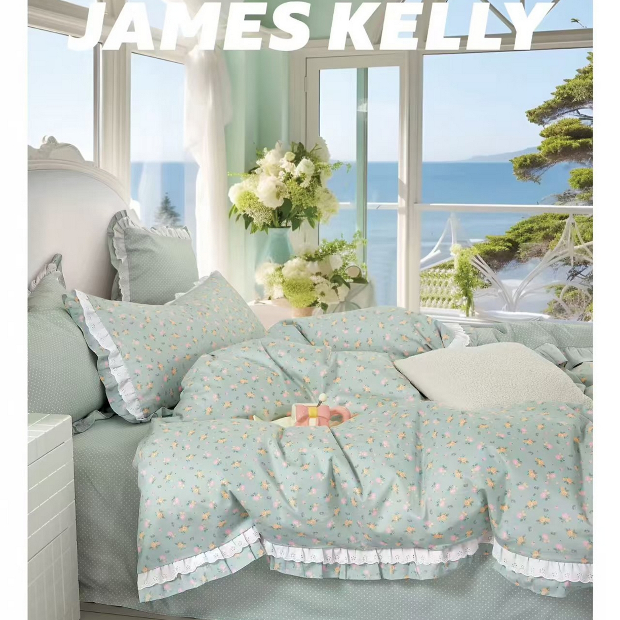 91家纺网 家纺一手货源 找家纺 （总1）未来家居 JAMES KELLY （铂金凯丽）2026新款40支13376全棉印染铂金长绒棉四件套-系列9