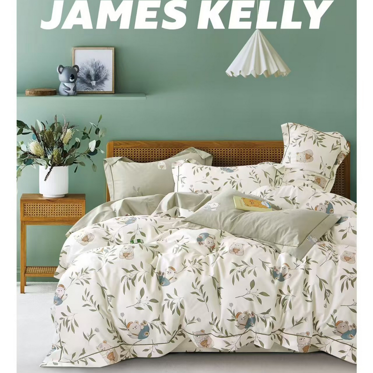 91家纺网 家纺一手货源 找家纺 （总1）未来家居 JAMES KELLY （铂金凯丽）2026新款40支13376全棉印染铂金长绒棉四件套-系列9