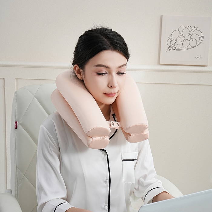 91家纺网 家纺一手货源 找家纺 微枕芯 2026新款磁力二合一旅行U枕 枕头枕芯 粉 单只