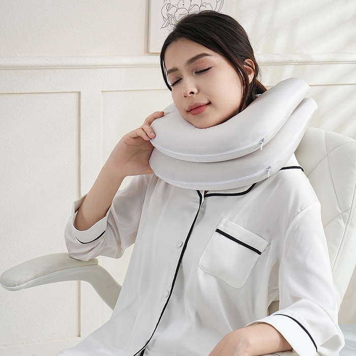 91家纺网 家纺一手货源 找家纺 微枕芯 2026新款磁力二合一旅行U枕 枕头枕芯 灰 单只