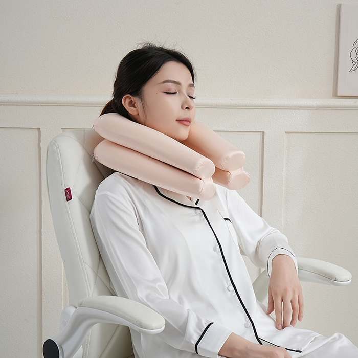 91家纺网 家纺一手货源 找家纺 微枕芯 2026新款磁力二合一旅行U枕 枕头枕芯 粉 单只