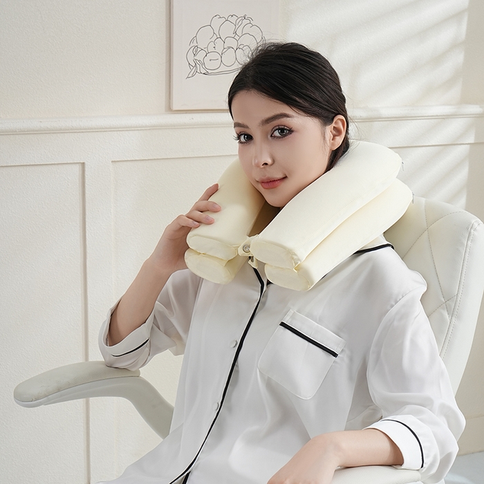 91家纺网 家纺一手货源 找家纺 微枕芯 2026新款磁力二合一旅行U枕 枕头枕芯 黄 单只