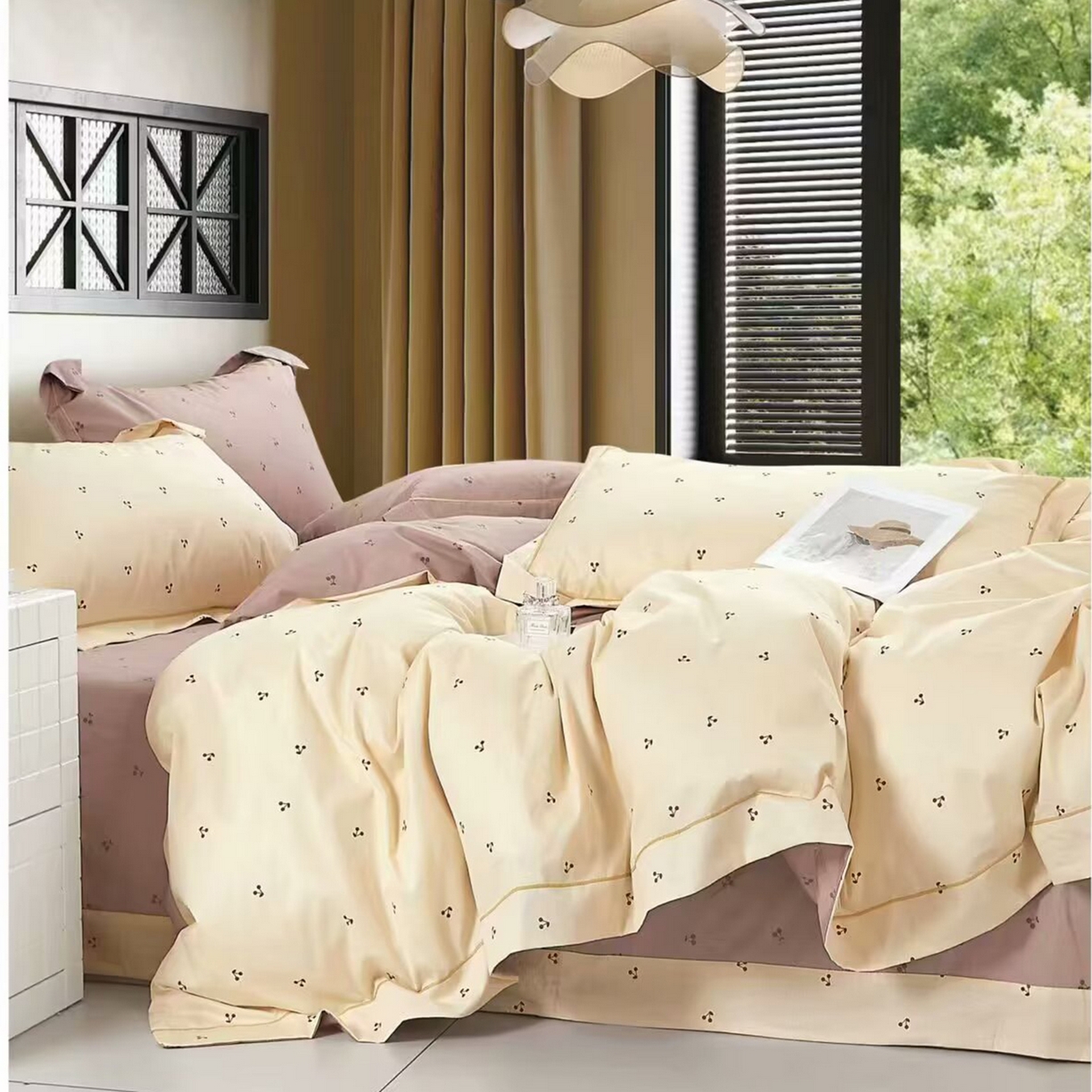 91家纺网 家纺一手货源 找家纺 （总）未来家居 JAMES KELLY （铂金凯丽）2025新款40支13376全棉印染铂金长绒棉四件套-系列6