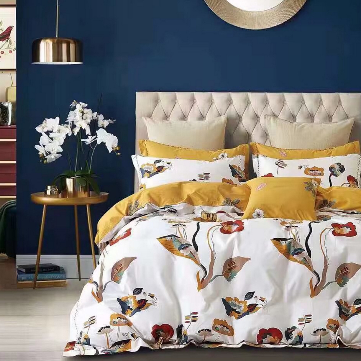 91家纺网 家纺一手货源 找家纺 （总）未来家居 JAMES KELLY （铂金凯丽）2025新款40支13376全棉印染铂金长绒棉四件套-系列6