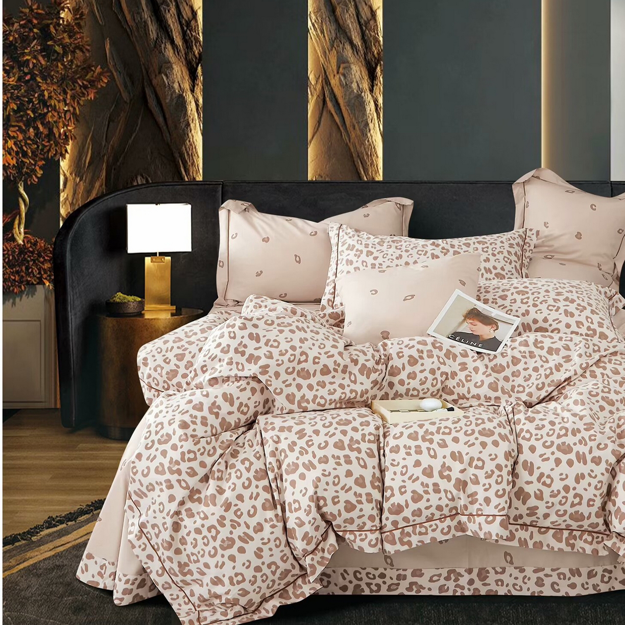 91家纺网 家纺一手货源 找家纺 （总）未来家居 JAMES KELLY （铂金凯丽）2025新款40支13376全棉印染铂金长绒棉四件套-系列6