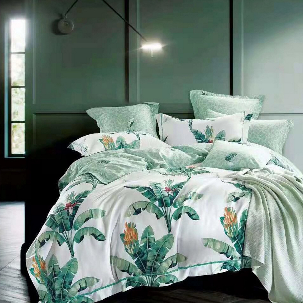 91家纺网 家纺一手货源 找家纺 （总）未来家居 JAMES KELLY （铂金凯丽）2025新款40支13376全棉印染铂金长绒棉四件套-系列6