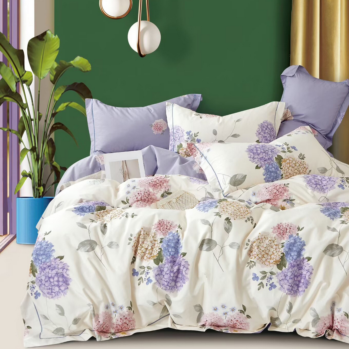 91家纺网 家纺一手货源 找家纺 （总）未来家居 JAMES KELLY （铂金凯丽）2025新款40支13376全棉印染铂金长绒棉四件套-系列6