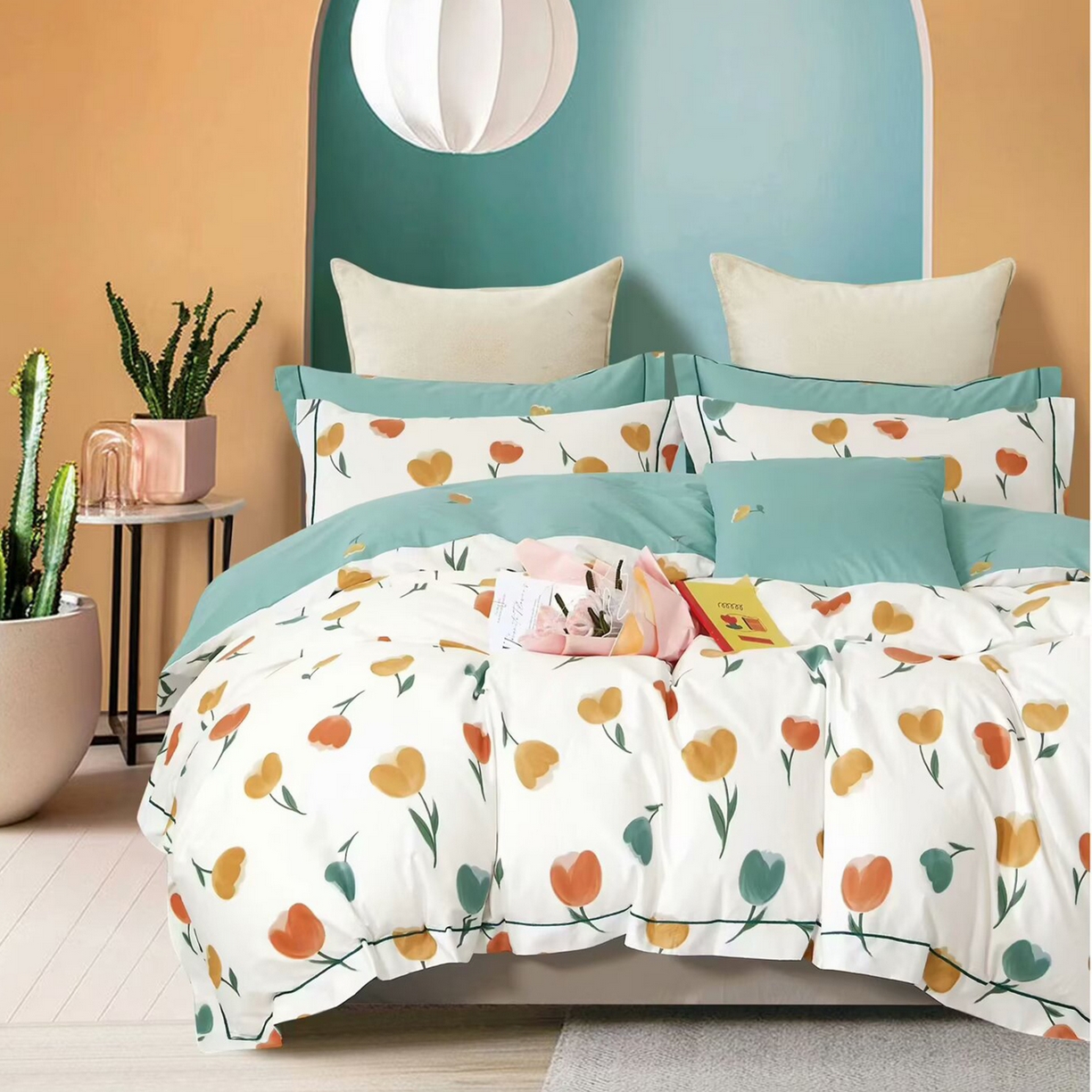 91家纺网 家纺一手货源 找家纺 （总）未来家居 JAMES KELLY （铂金凯丽）2025新款40支13376全棉印染铂金长绒棉四件套-系列6