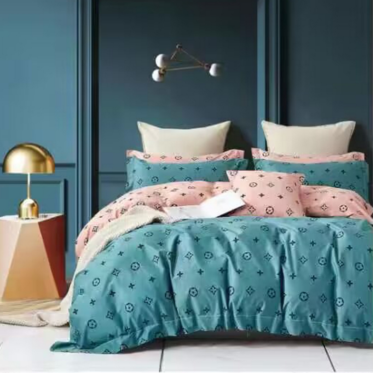 91家纺网 家纺一手货源 找家纺 （总）未来家居 JAMES KELLY （铂金凯丽）2025新款40支13376全棉印染铂金长绒棉四件套-系列6