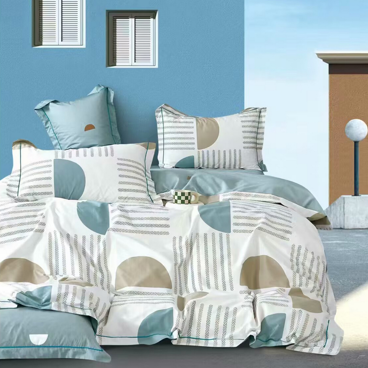 91家纺网 家纺一手货源 找家纺 （总）未来家居 JAMES KELLY （铂金凯丽）2025新款40支13376全棉印染铂金长绒棉四件套-系列6