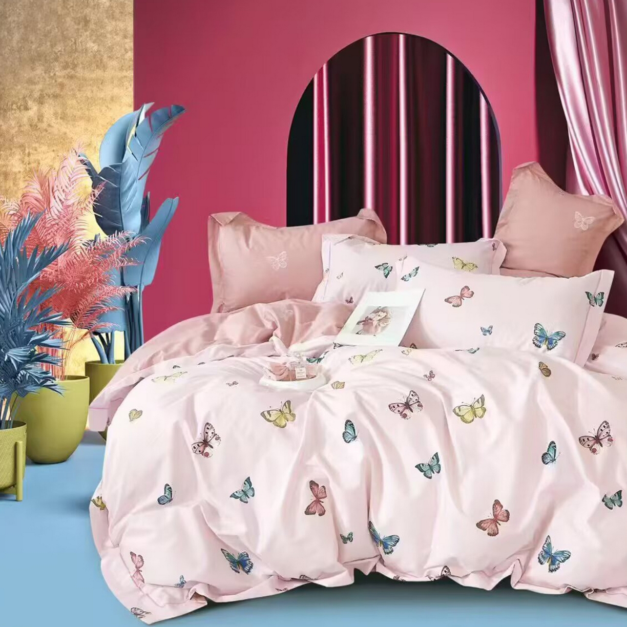 91家纺网 家纺一手货源 找家纺 （总）未来家居 JAMES KELLY （铂金凯丽）2025新款40支13376全棉印染铂金长绒棉四件套-系列6