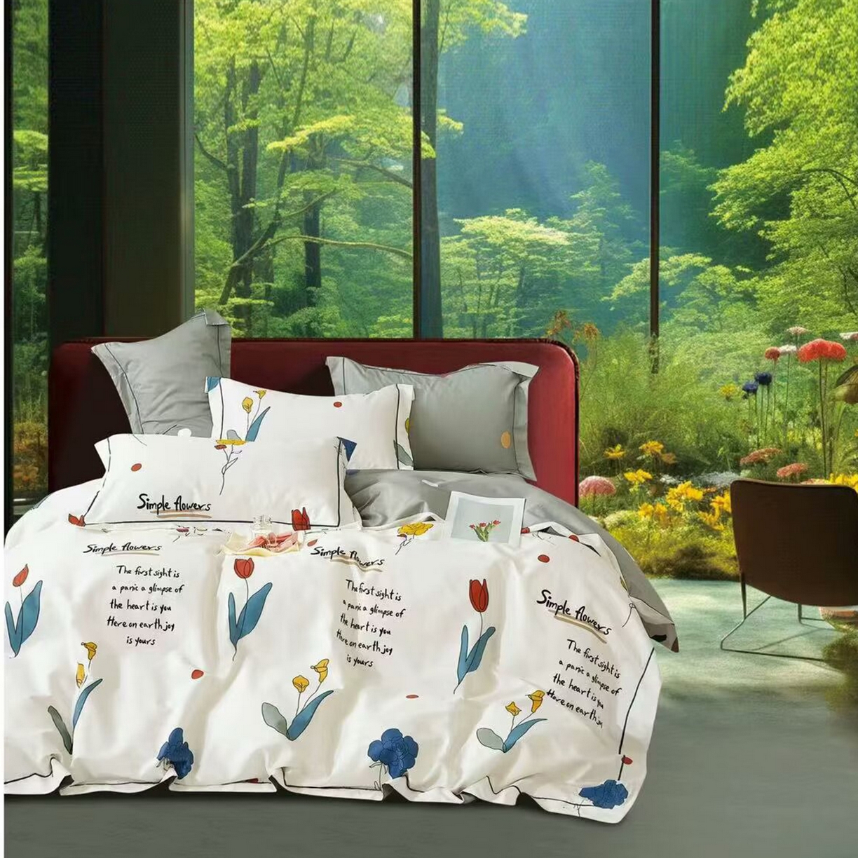 91家纺网 家纺一手货源 找家纺 （总）未来家居 JAMES KELLY （铂金凯丽）2025新款40支13376全棉印染铂金长绒棉四件套-系列6