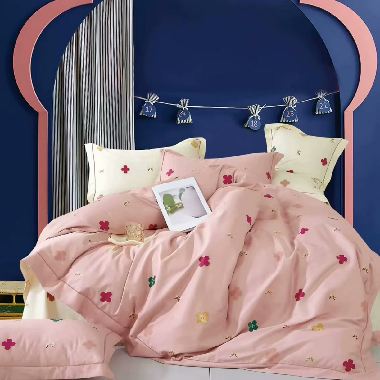 91家纺网 家纺一手货源 找家纺 （总）未来家居 JAMES KELLY （铂金凯丽）2025新款40支13376全棉印染铂金长绒棉四件套-系列6