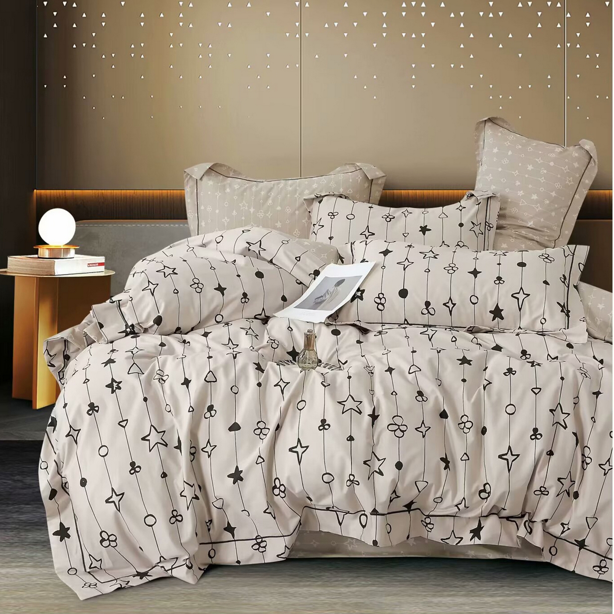 91家纺网 家纺一手货源 找家纺 （总）未来家居 JAMES KELLY （铂金凯丽）2025新款40支13376全棉印染铂金长绒棉四件套-系列6